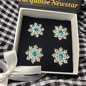 "TURQUOISE NEWSTAR" MAGNETIC NUMBER PINS - SUPER STRONG MAGNETIX - BIT 'O COLOR